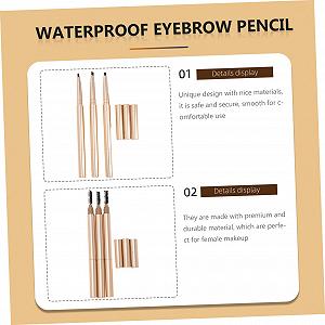 Олівець HONMEET 3St для брів коричневий водостійкий synthetic.ua - Фото 1