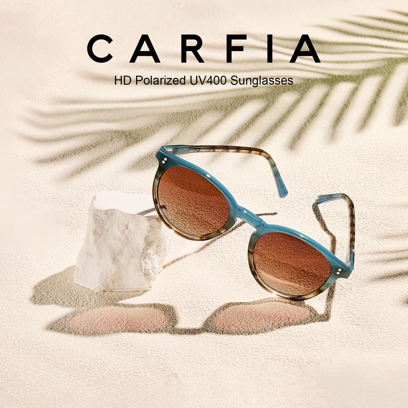 Поляризовані сонцезахисні окуляри Жіночі Ретро Круглий дизайн CARFIA CA2302, фото №4 Поляризовані сонцезахисні окуляри Жіночі Ретро Круглий дизайн CARFIA CA2302, фото №4