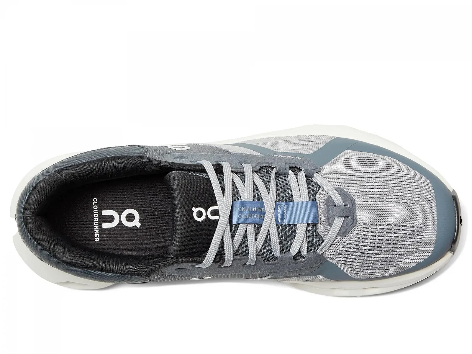 Кроссовки ON Cloudrunner 2 Серый/Голубой - Мужские кроссовки для бега, фото №2