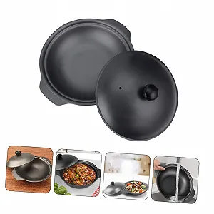 Каструля TOYANDONA чавунна з кришкою антипригарна synthetic.ua - Фото 1