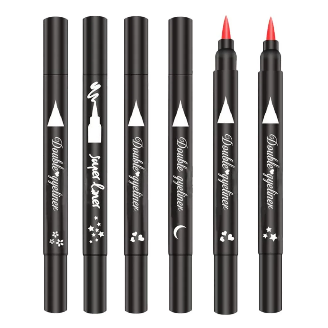 Підводка-штамп 2 в 1 Рідка водостійка з подвійним наконечником, фото №5 Підводка-штамп 2 в 1 Рідка водостійка з подвійним наконечником, фото №5