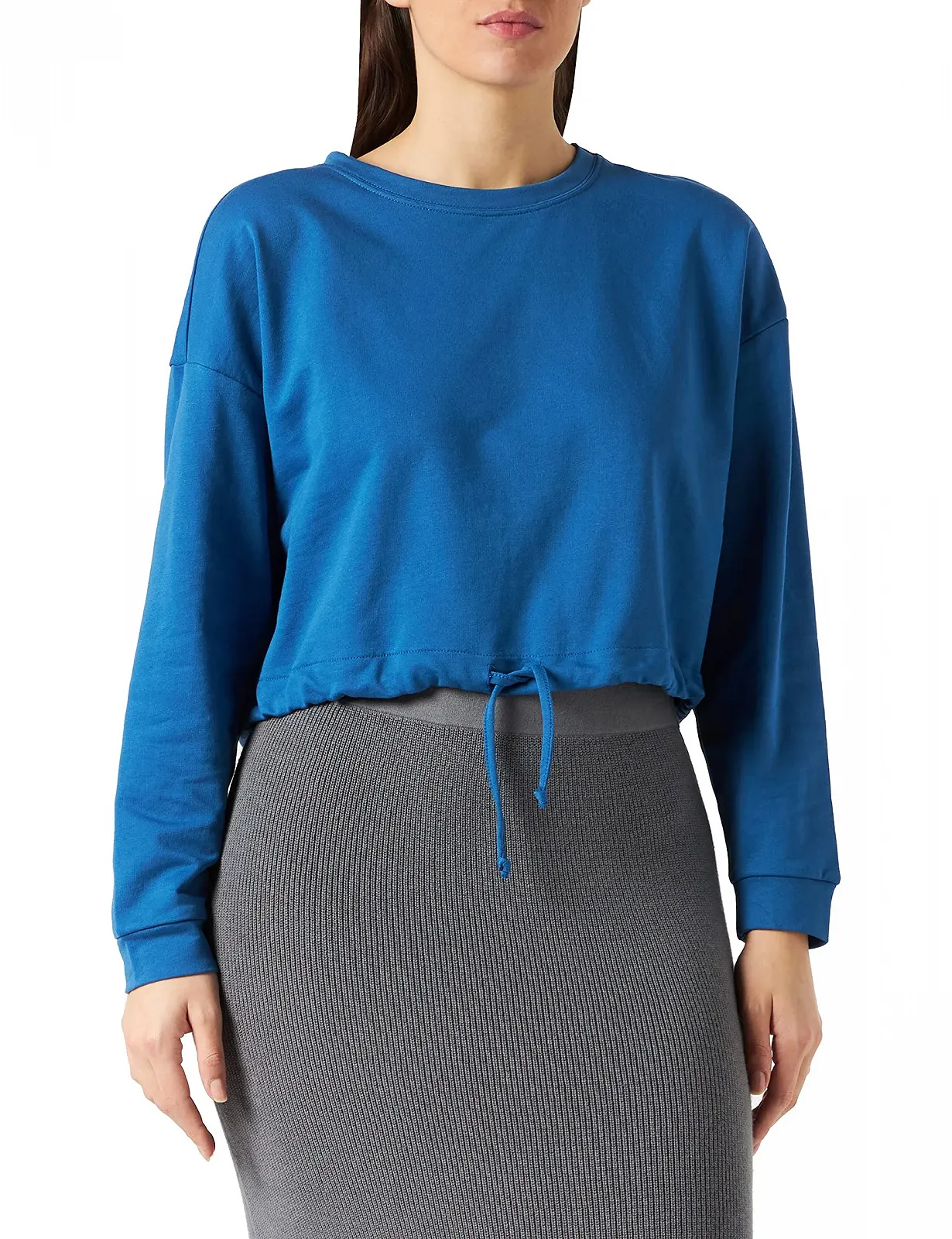 Свитшот ONLY Onldreamer Life Unb Ls O-neck String Noos Голубой туман, фото №1 Свитшот ONLY Onldreamer Life Unb Ls O-neck String Noos Голубой туман, фото №1