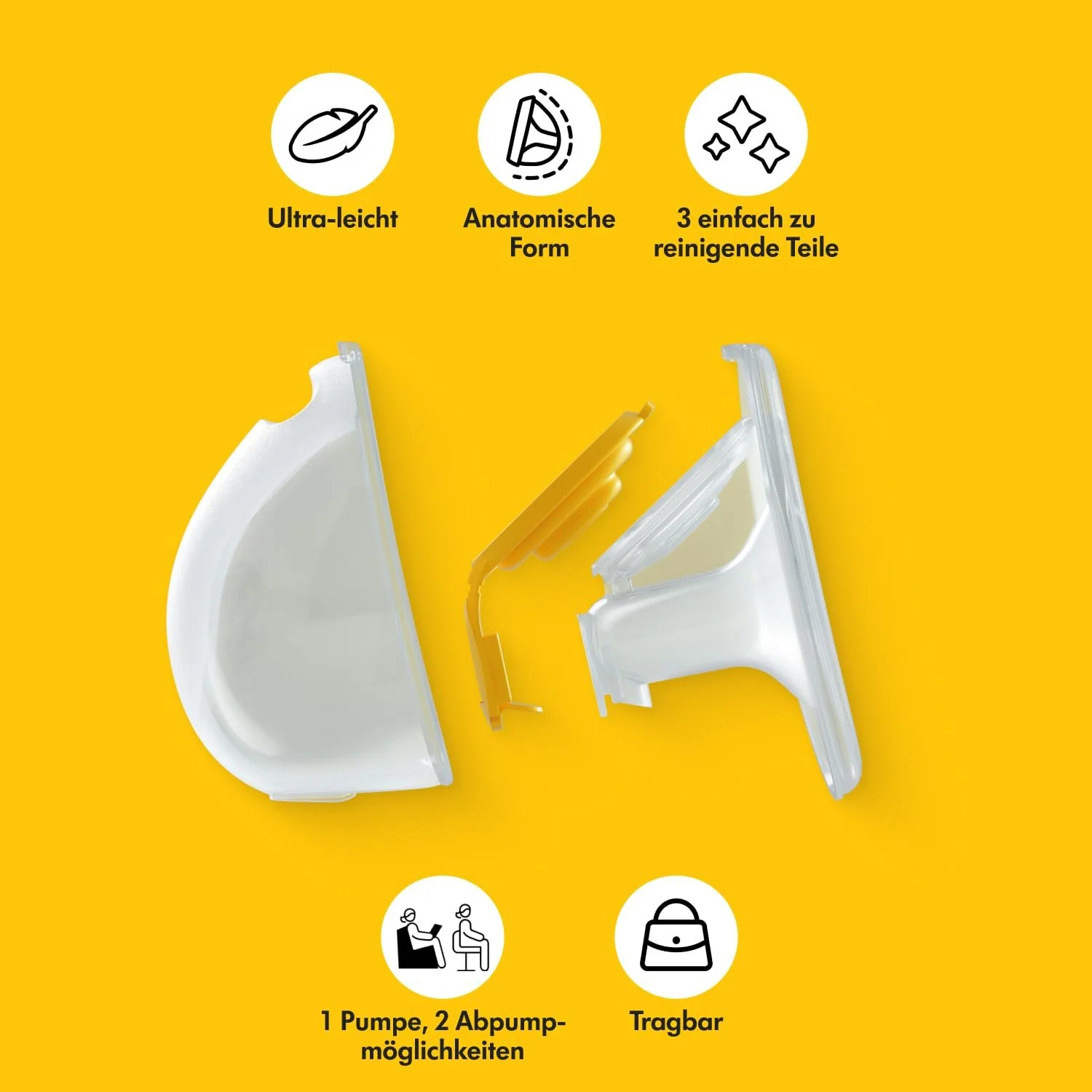 Набір для зціджування Medela Hands-Free для Freestyle Flex та Swing Maxi 2 чаші, фото №3 Набір для зціджування Medela Hands-Free для Freestyle Flex та Swing Maxi 2 чаші, фото №3