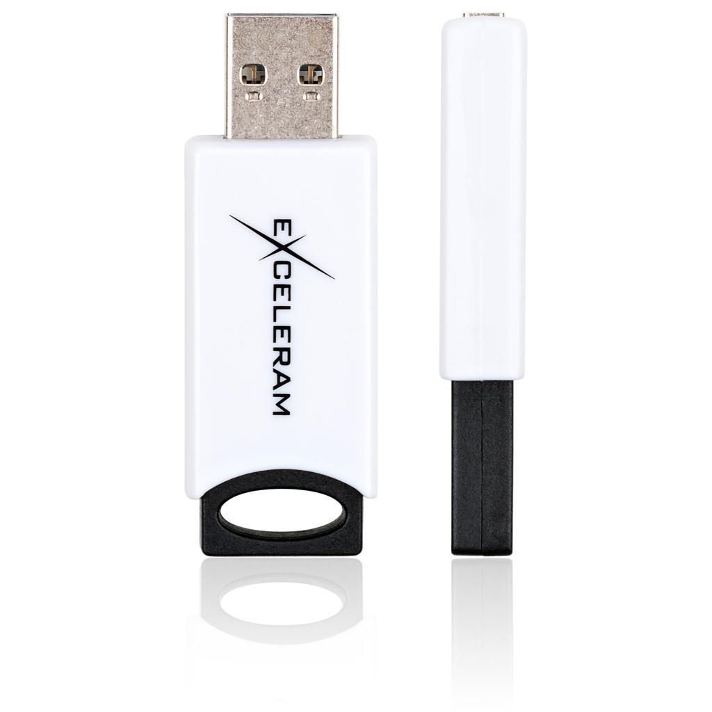 USB флеш-накопичувач Exceleram 64gb H2 Series White/Black USB 2.0 EXU2H2W64, фото №4