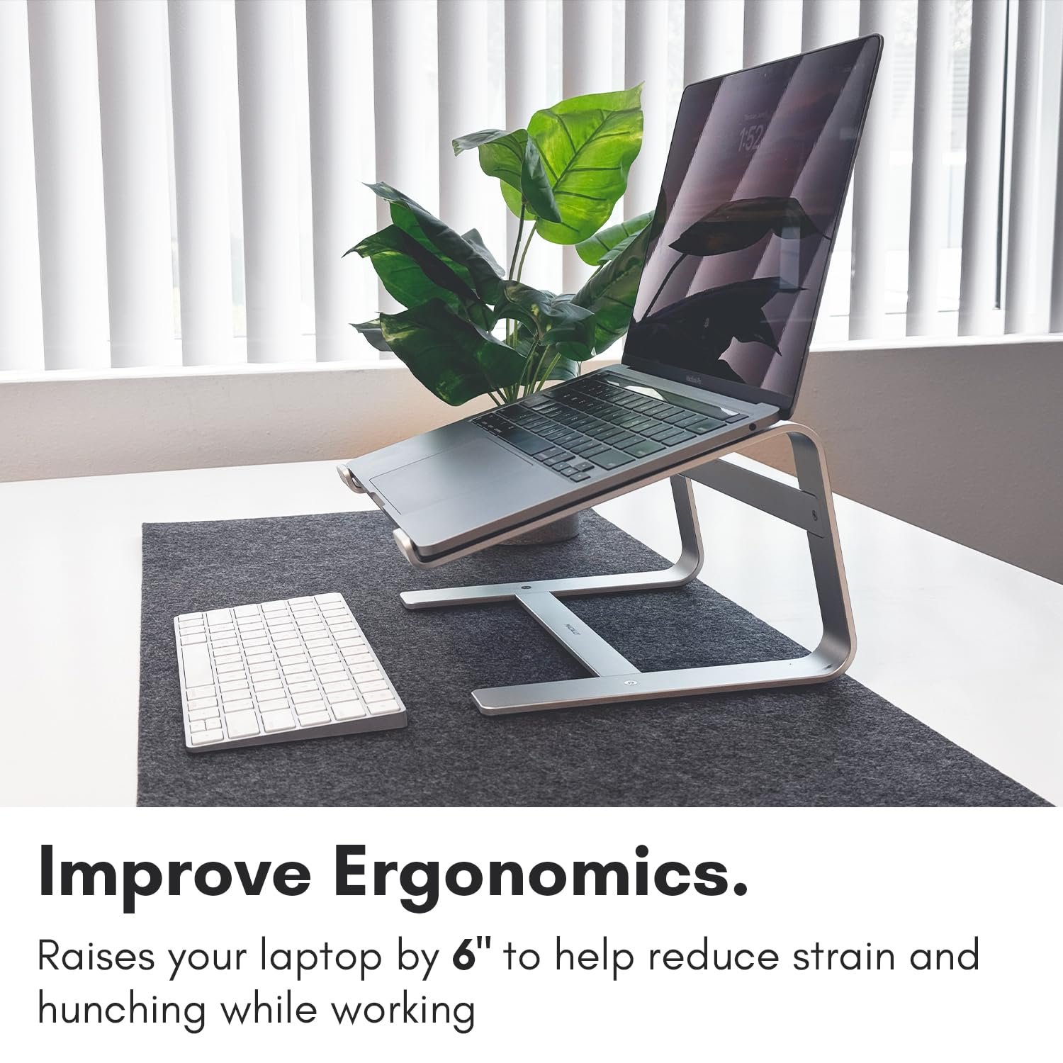 Підставка для ноутбука Macally astand алюмінієва для Apple MacBook, MacBook Pro, MacBook Air та всіх ноутбуків від 10 до 17 дюймів, фото №3