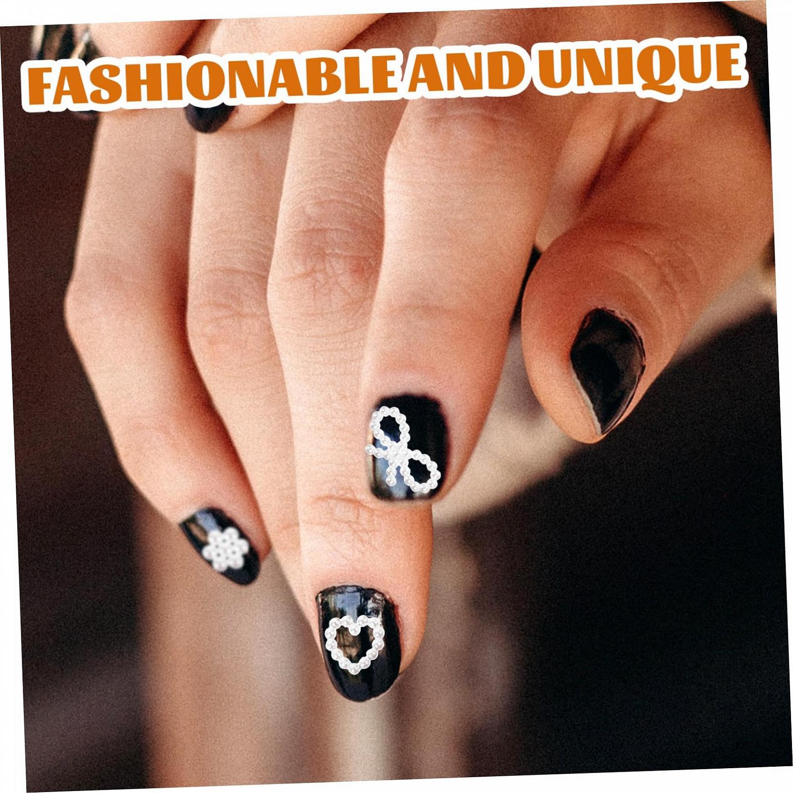 Набір для декорування нігтів Healeved, перлинно-білий, синтетичний матеріал, фото №4