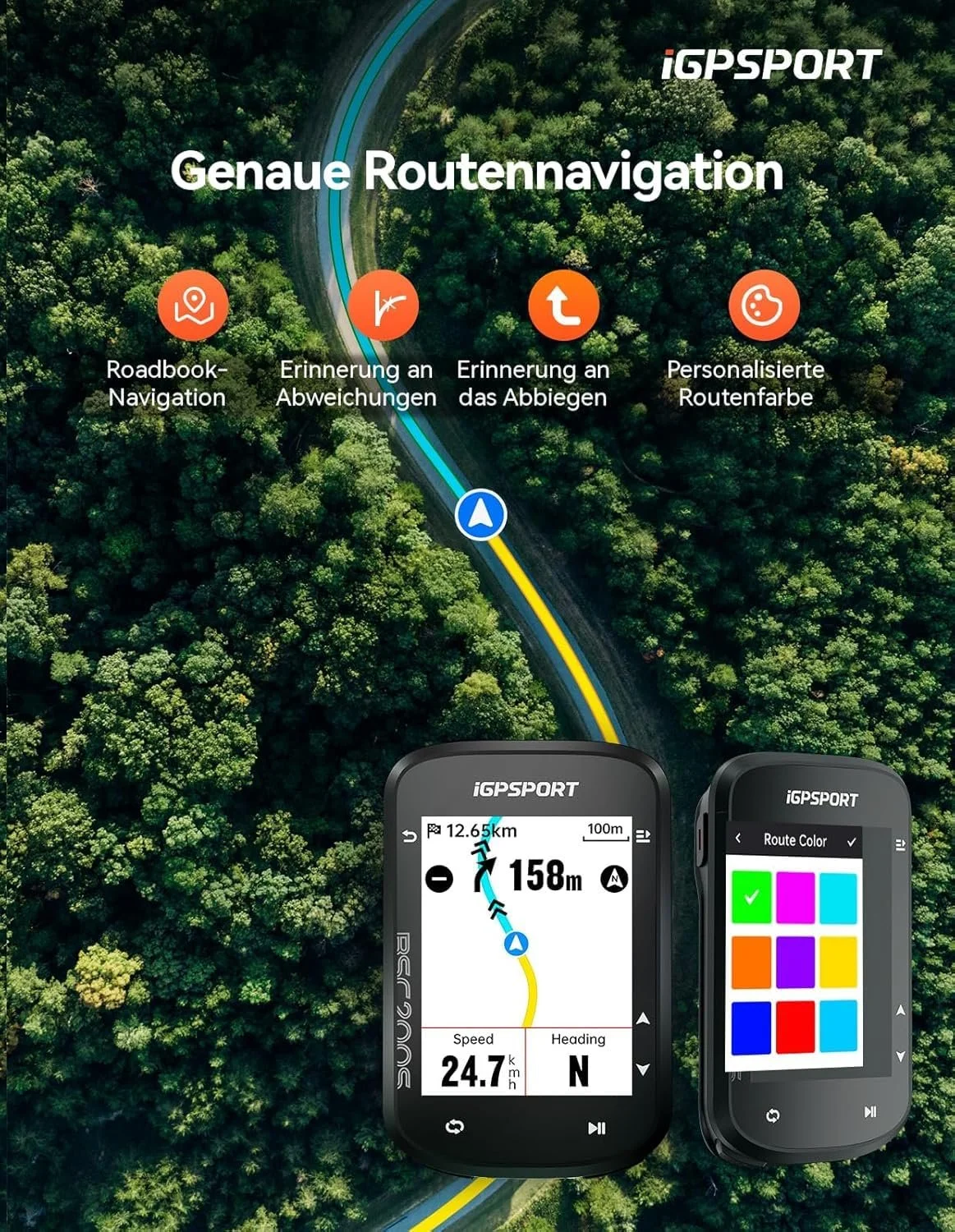 Велокомпьютер iGPSPORT BSC200S беспроводной GPS навигация ANT+ Bluetooth, фото №2