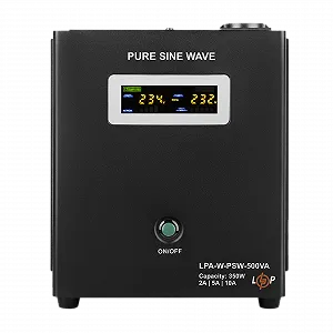 ДБЖ з правильною синусоїдою 12V LPA-W-PSW-500VA(350Вт) 2A/5A/10A - Фото 1
