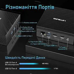 Мини ПК Letsung Golite 11 / Intel Celeron N4020C / RAM 6GB / SSD 128GB / 2 x HDMI / LAN / Wi-Fi 5 / Bluetooth 4.2 / Windows 11 / Черный цена на synthetic.ua - Фото 1 Мини ПК Letsung Golite 11 / Intel Celeron N4020C / RAM 6GB / SSD 128GB / 2 x HDMI / LAN / Wi-Fi 5 / Bluetooth 4.2 / Windows 11 / Черный synthetic.ua - Фото 1