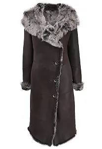 Пальто зі шкіри ягняти Davina Braun Hollert Toscana Жіноче зимове - Фото 1