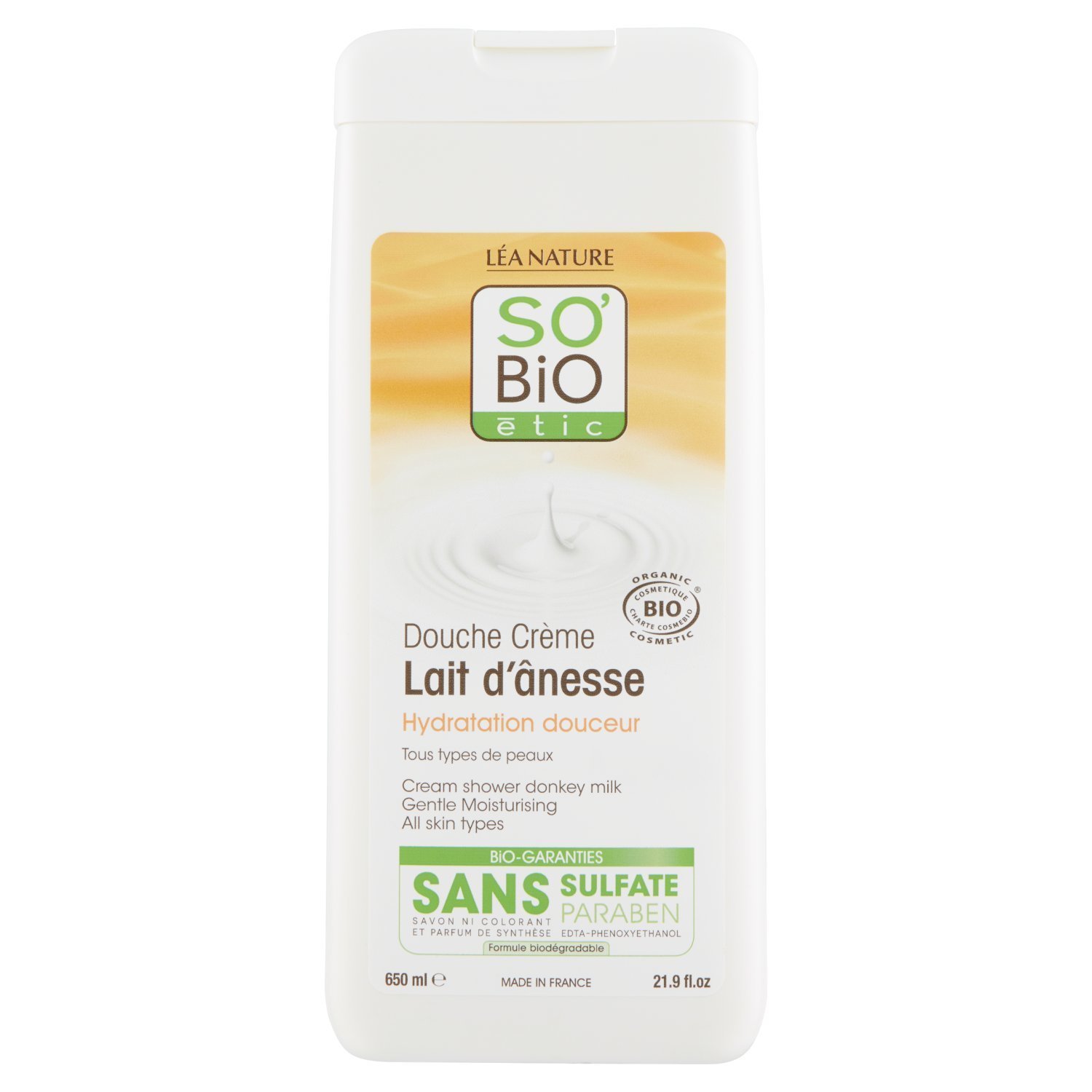 Гель для душа So 'Bio Étic Organic Cream Donkey Milk 650 мл (2 шт.), фото №1