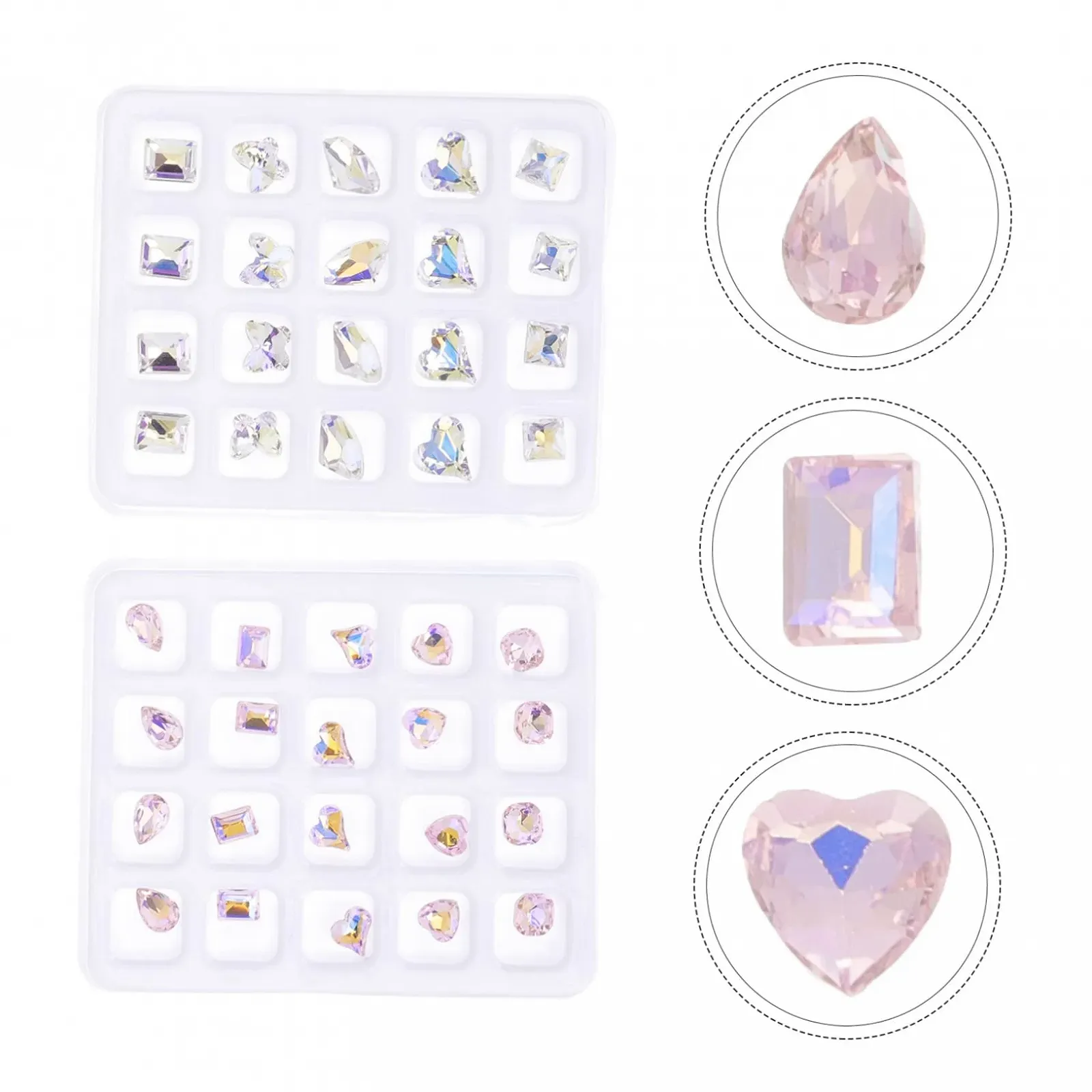 Стрази Healeved, 200 шт, різних форм, фото №9