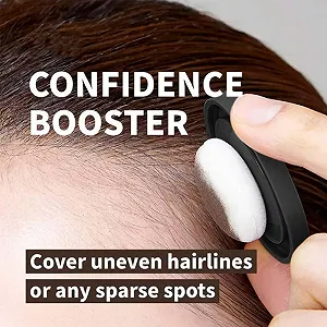 Пудра для волос Waverlo Magic Root Cover Up для маскировки корней, пудра для волос, мгновенно скрывает выпадение волос, волокна для истонченных волос, маскировка корней, устойчивая к пятнам 48 часов (Medium Yellow) synthetic.ua - Фото 1