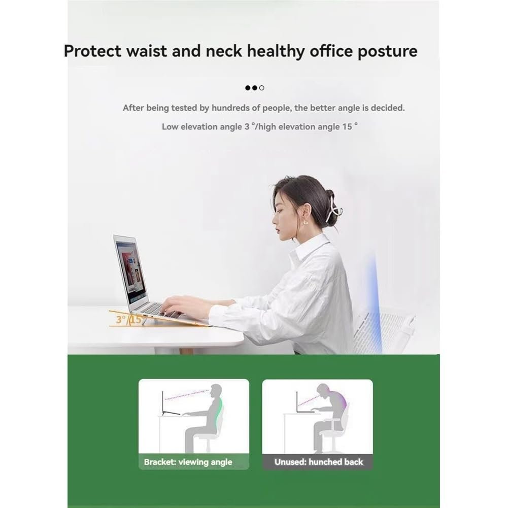 Комплект 2 шт. Портативная подставка для ноутбука, складной держатель, невидимая подставка-подкладка для ноутбука, держатель для ноутбука, ножки, серебристый, фото №4