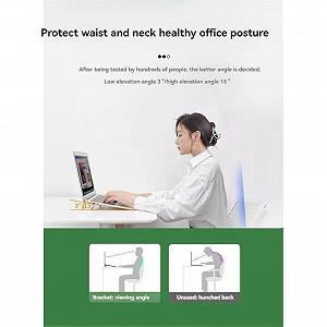 Комплект 2 шт. Подставка для ноутбука портативная, складная, невидимая подставка-держатель для ноутбука, подставка для блокнота, ножки, черный synthetic.ua - Фото 1