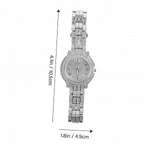 Цифровые часы LIFKOME со стразами Женские часы Золотой synthetic.ua - Фото 1