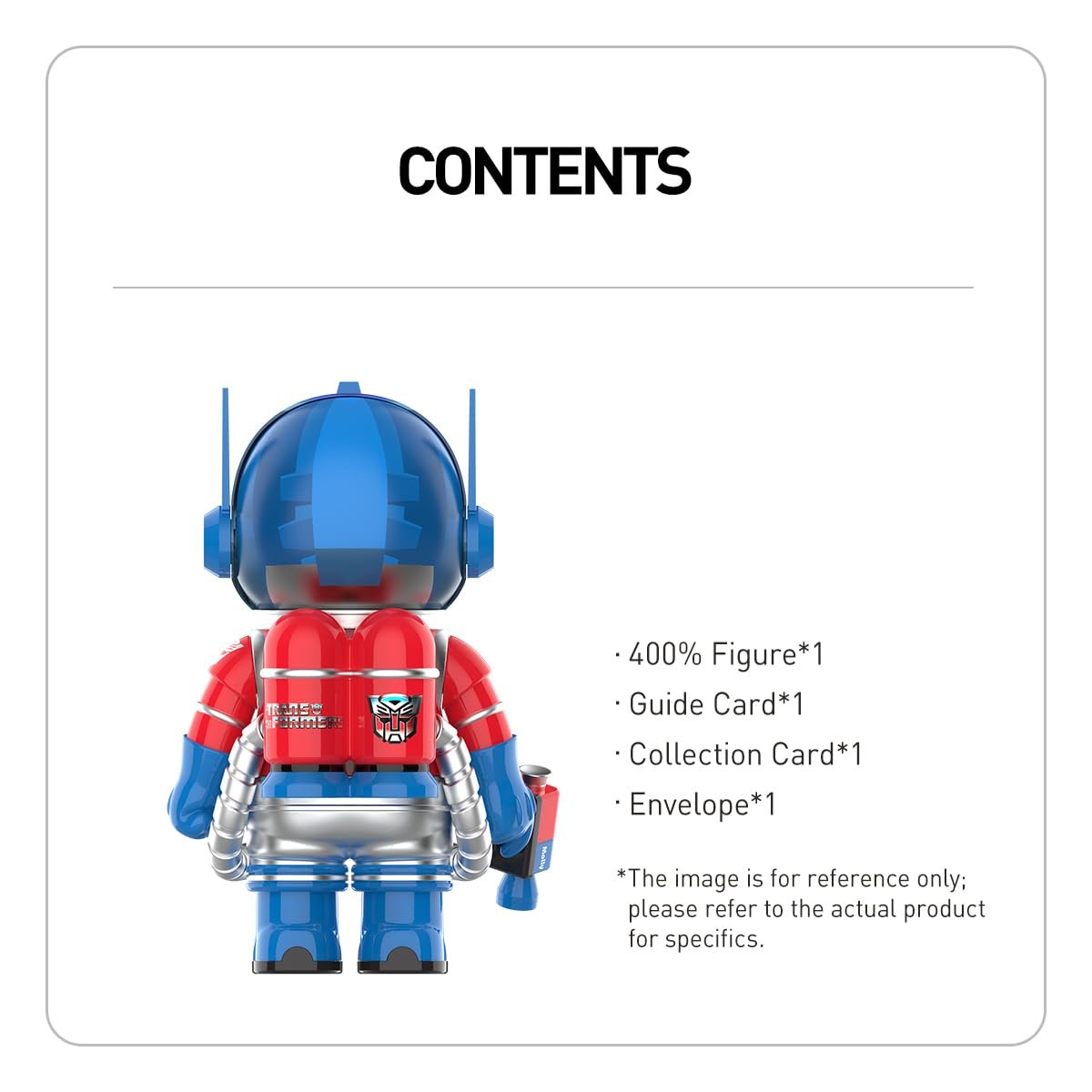 Фігурка POP MART Mega Space Molly 400% Optimus Prime, колекційна, аніме, іграшка, 1 шт., фото №6