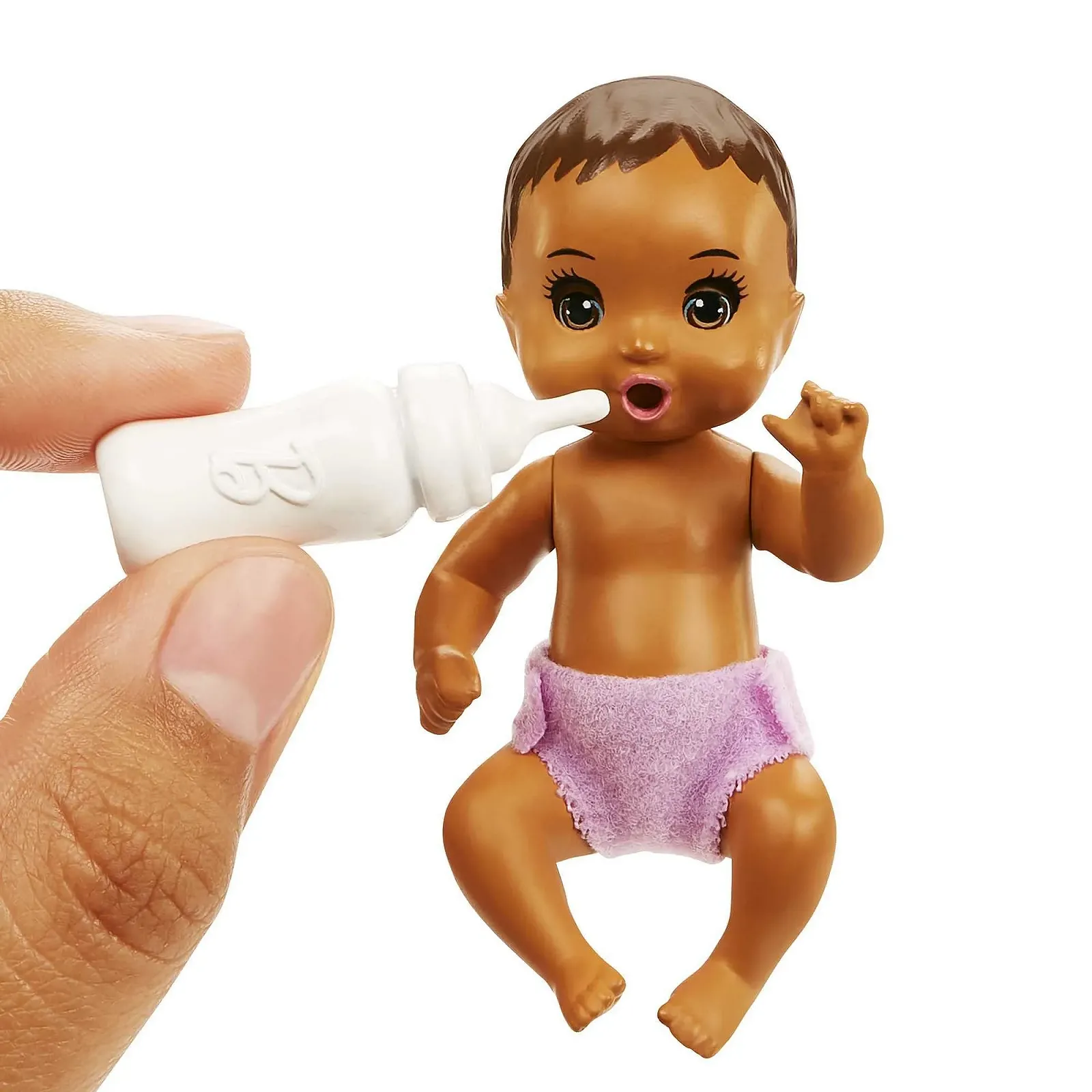 Кукла Barbie Skipper Big Babysitting Adventure Скиппер с черно-синими волосами, ребенок с каштановыми волосами, бутылочка, кроватка, аксессуары, включает 2 куклы, подарок для детей от 3 лет, HJY34, фото №7 Кукла Barbie Skipper Big Babysitting Adventure Скиппер с черно-синими волосами, ребенок с каштановыми волосами, бутылочка, кроватка, аксессуары, включает 2 куклы, подарок для детей от 3 лет, HJY34, фото №7
