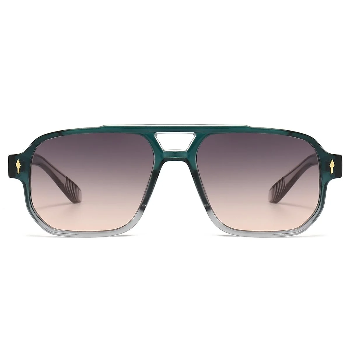 Великі Cонцезахисні Окуляри Kachawoo Ретро Вінтажні Квадратна Товста Оправа UV400, фото №2