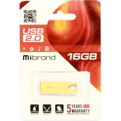 USB флеш-накопитель Mibrand 16GB Taipan Gold 2.0 MI2.0/TA16U2G, фото №2 USB флеш-накопитель Mibrand 16GB Taipan Gold 2.0 MI2.0/TA16U2G, фото №2