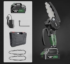 Аккумуляторная цепная пила Tanzu Шина 4 дюйма 1 аккумулятор 2 цепи - Фото 1