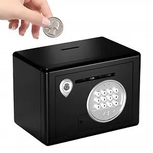 Скарбничка-сейф електронна з кодовим замком та сенсорним керуванням - Фото 1