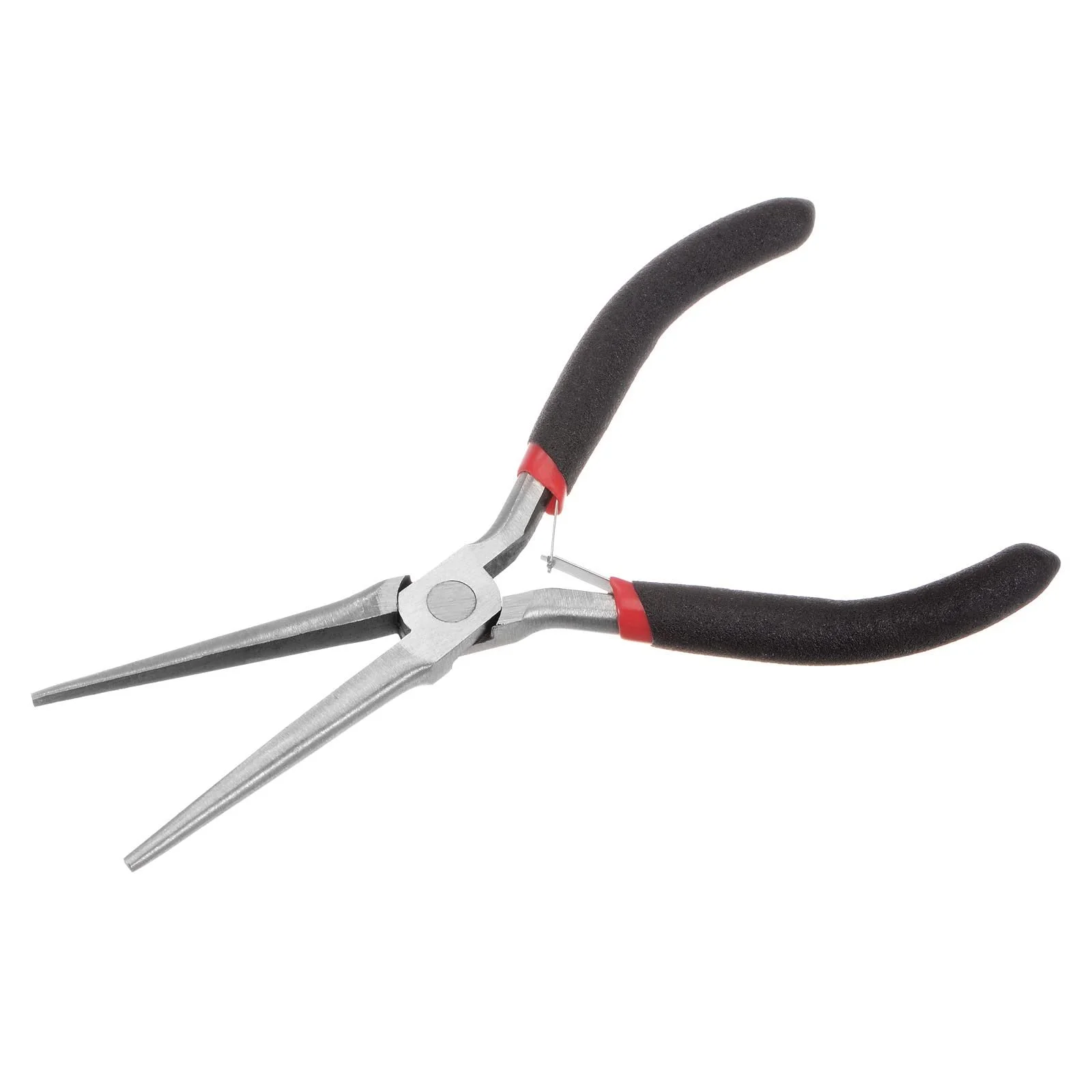 Мини плоскогубцы sourcing map Mini Needle Nose 4,5 дюйма с черной пластиковой ручкой для рукоделия и изготовления ювелирных изделий, фото №3