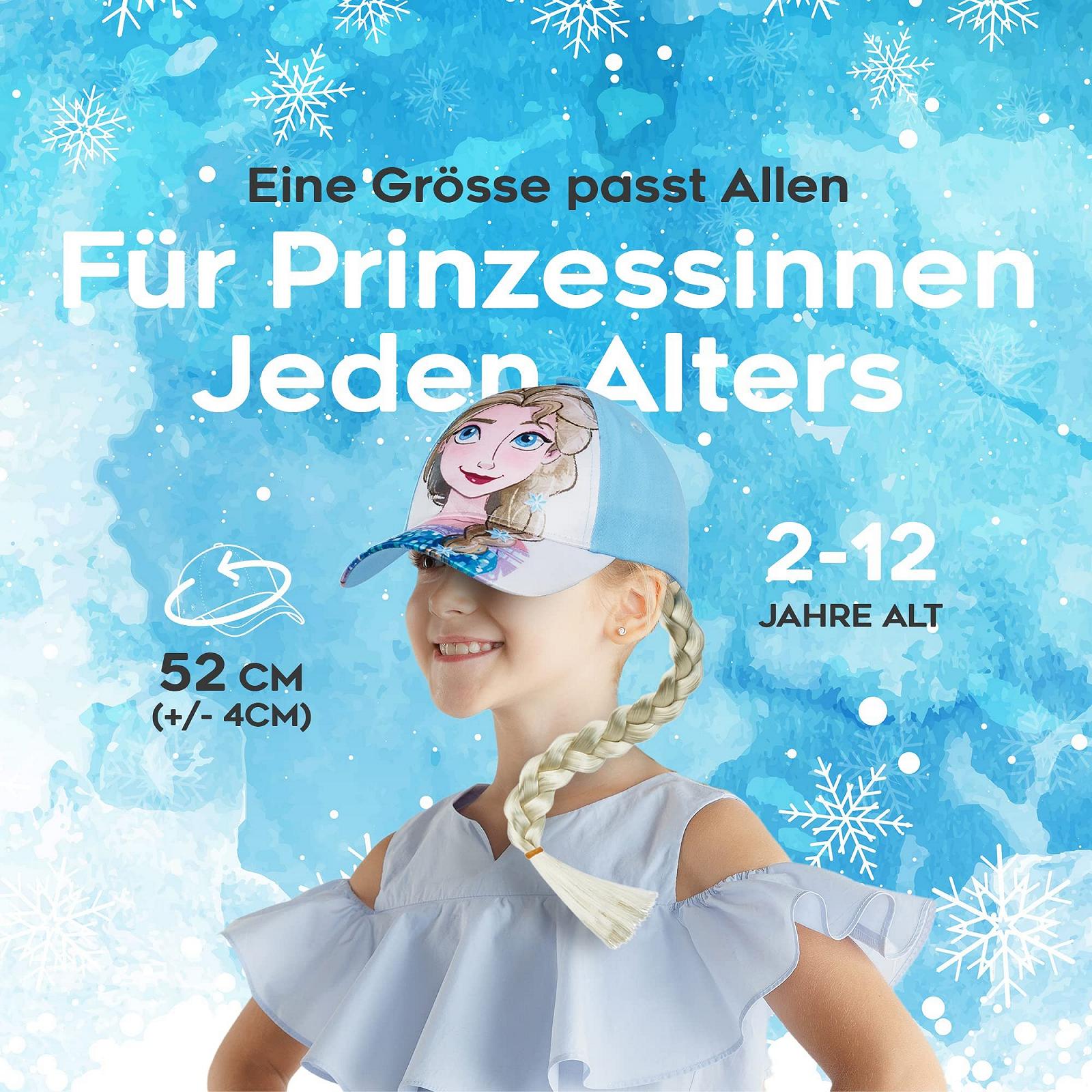 Бейсболка Disney Princess Collection для дівчаток One Size зі знімною косою, фото №5