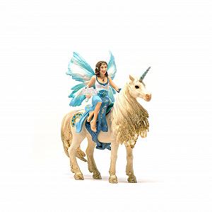 Игровой набор Schleich Bayala 42508 - Золотой единорог с Эйлой, от 5 лет - Фото 1