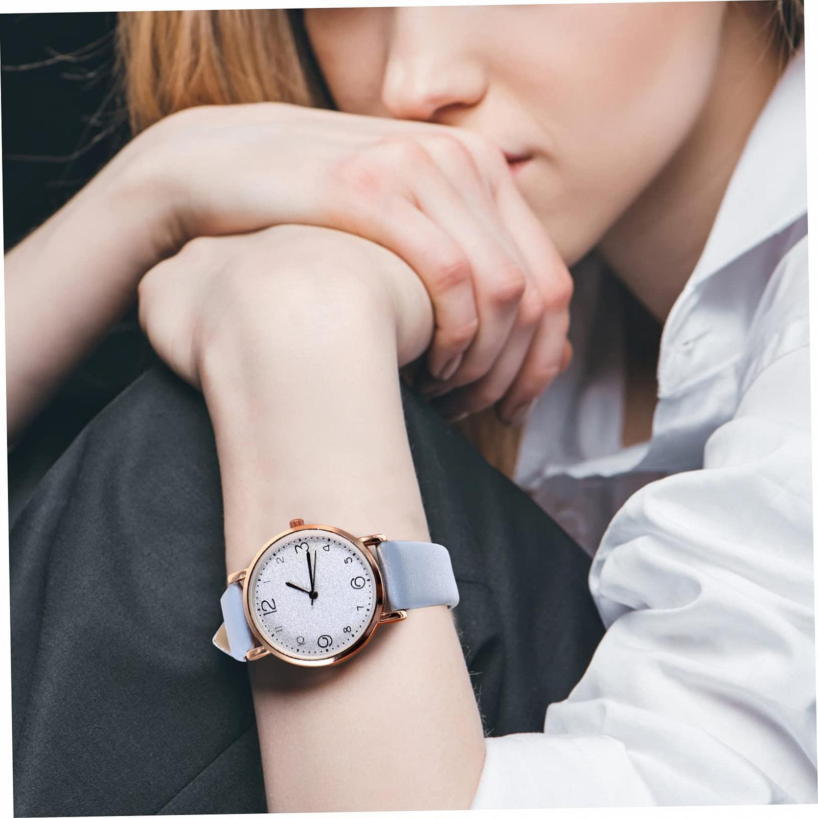 Цифровые Часы PartyKindom для женщин с прозрачным ультратонким корпусом и регулируемым дышащим кожаным ремешком, точный кварцевый механизм, легкие наручные часы для подростков и женщин, фото №5 Цифровые Часы PartyKindom для женщин с прозрачным ультратонким корпусом и регулируемым дышащим кожаным ремешком, точный кварцевый механизм, легкие наручные часы для подростков и женщин, фото №5