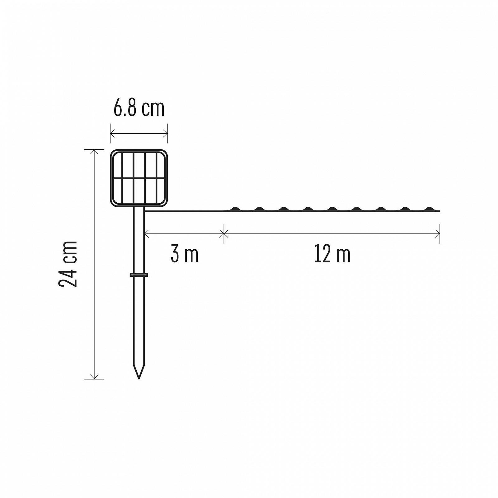 Гірлянда EMOS Micro LED, 120 Nano LED, теплий білий, мідний дріт 12 + 3 м, фото №6