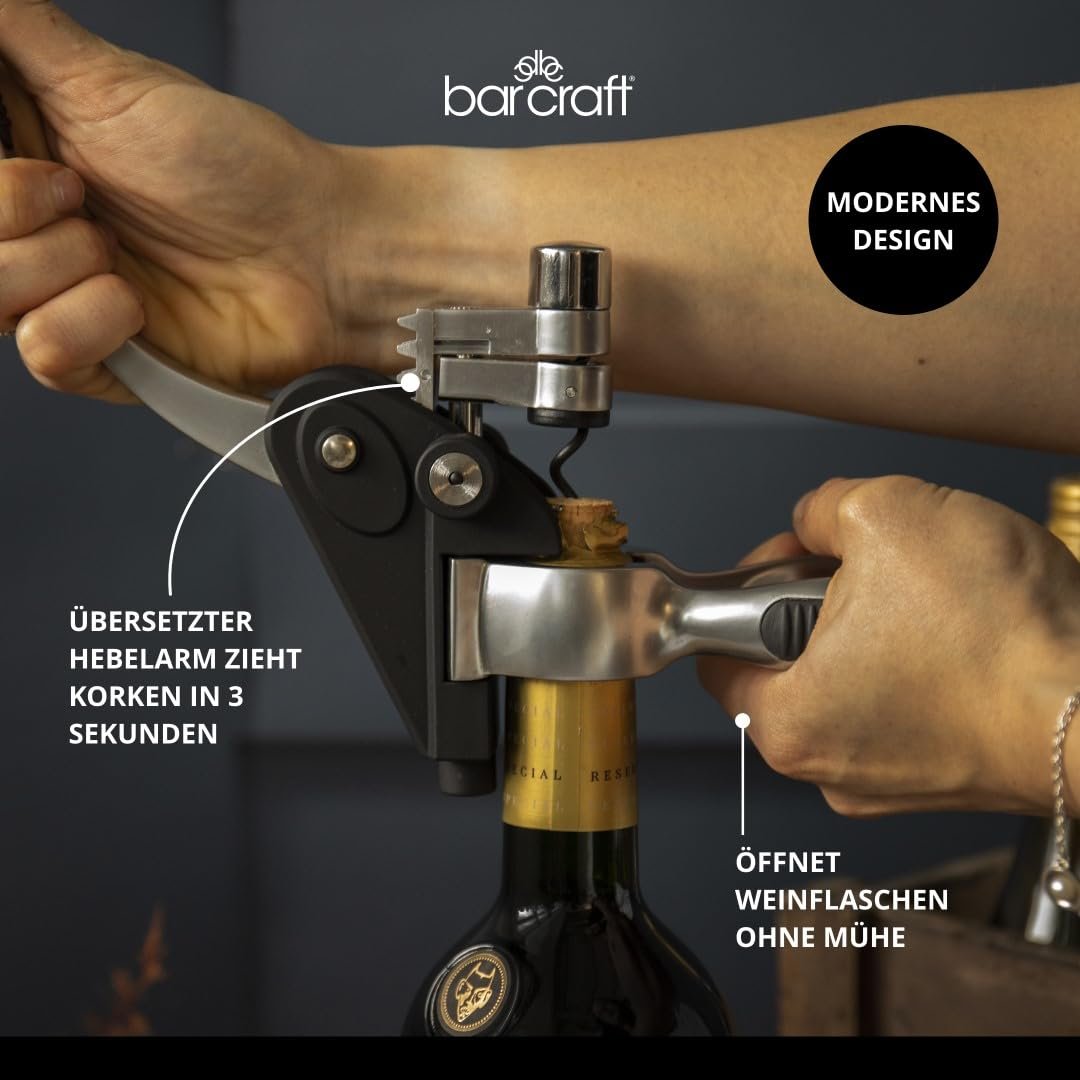 Штопор Bar Craft Connoisseur с рычагом, фото №4 Штопор Bar Craft Connoisseur с рычагом, фото №4