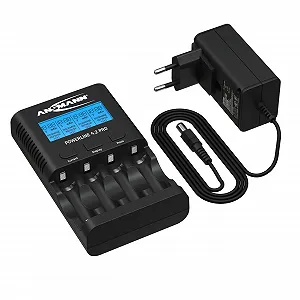 Зарядний пристрій для акумуляторів AA та AAA ANSMANN Powerline 4.2 Pro, РК-дисплей, індивідуальні слоти для заряджання, захист - Фото 1