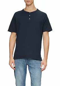 Футболка Waffle Henley Neck  2161840-5852 s.Oliver Темно-синій 2XL - Фото 1
