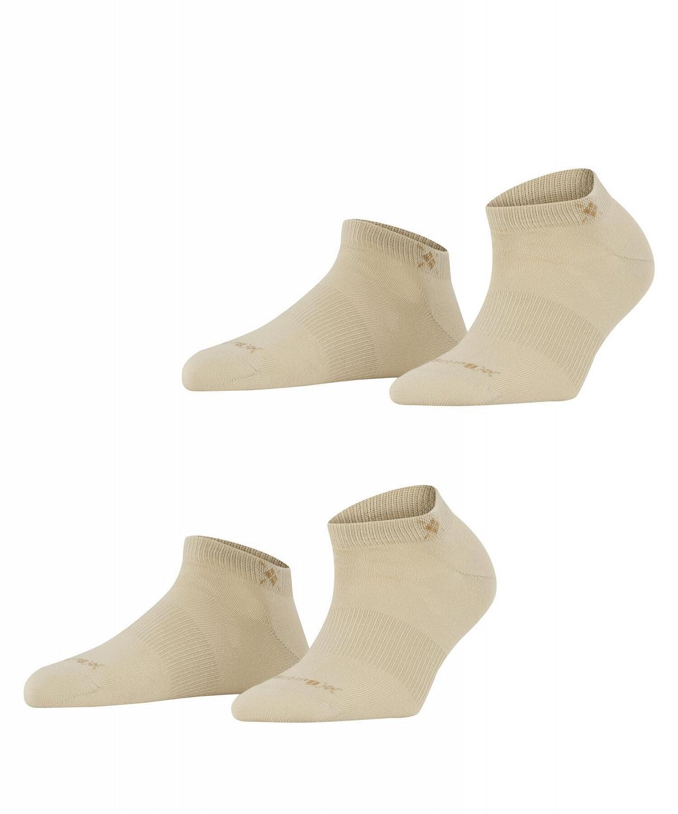 Носки Burlington Everyday Trainer Женские Дышащие Хлопковые Усиленные Носки для Тренировок Женские Короткие Прочные Нескользящие Однотонные Мультипак 2 пары, фото №1