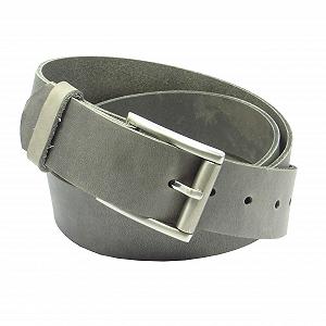 Кожаный ремень Kollektion Chrissys-in Серый из коровьей кожи, 4 см шириной, собственного производства - Фото 1