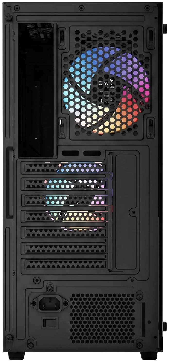 Корпус Aerocool Player-G-BK-v1 / Miditower / ATX / Glass / 2x120mm FRGB / Black, фото №5