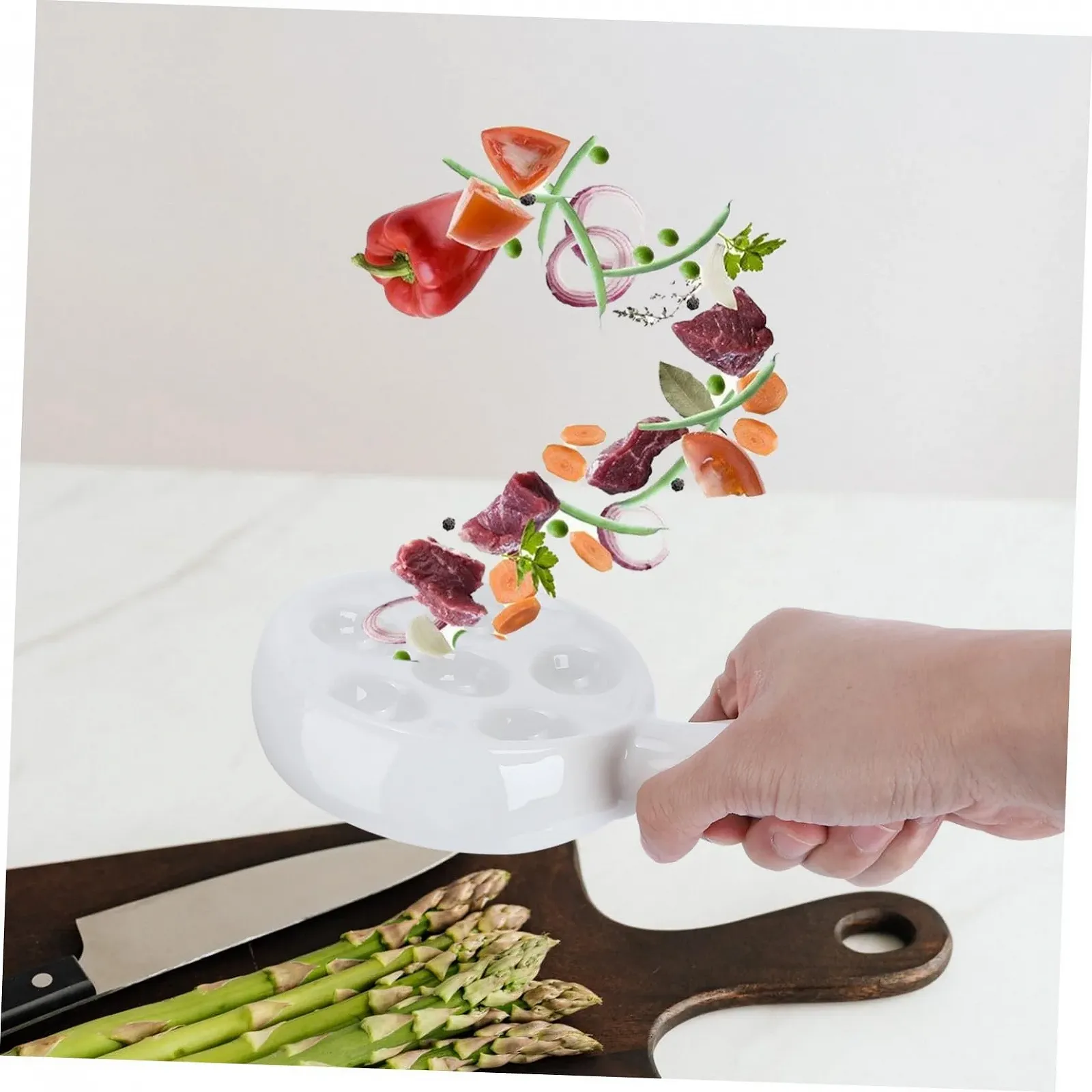 Форма для запекания улиток керамическая на 6 отверстий белая, фото №5