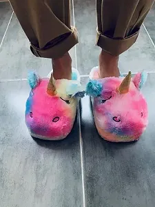 Домашние тапочки Единорог Радужные synthetic.ua - Фото 1