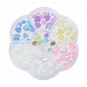 Украшения для ногтей Сердце FRCOLOR Набор 3 шт. Смола Камни Характеристики - Фото 1