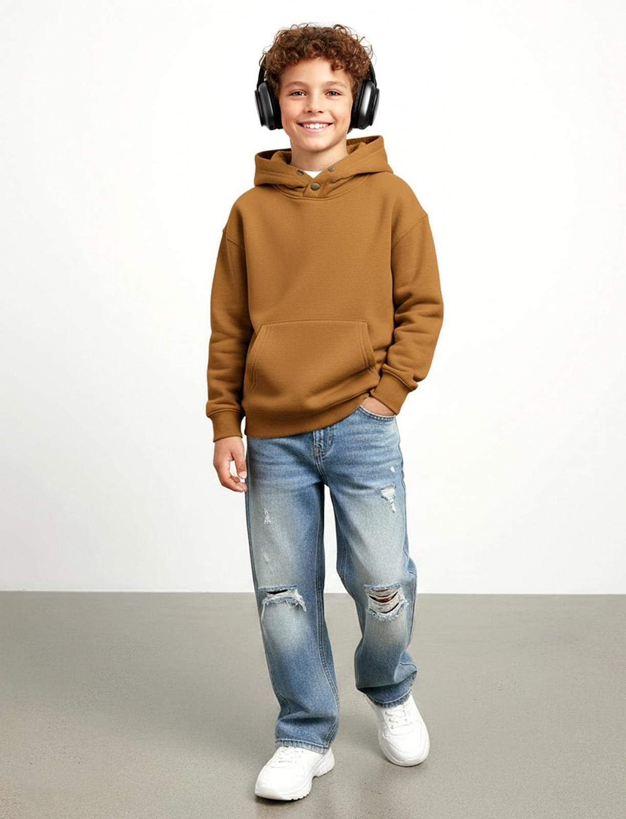 Худі PatPat для хлопчиків 6-12 років - М'яке флісове вітрозахисне худі з кишенею, фото №2 Худі PatPat для хлопчиків 6-12 років - М'яке флісове вітрозахисне худі з кишенею, фото №2