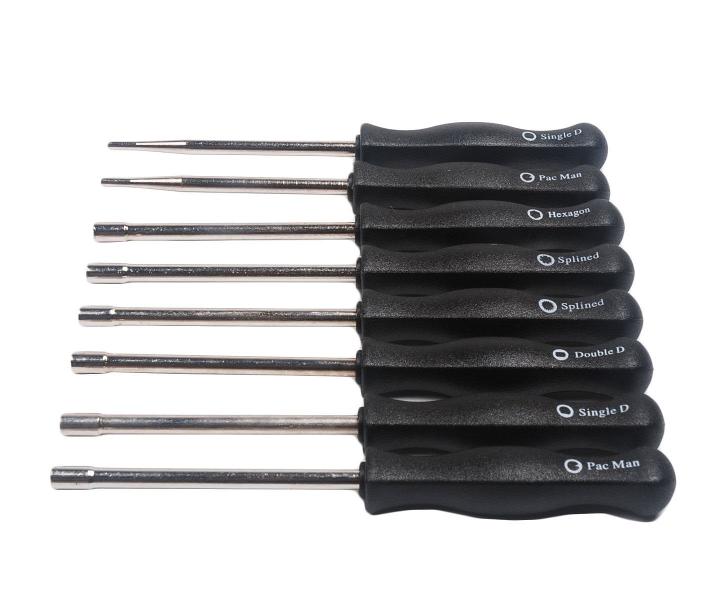 Набор инструментов Beehive Carburettor/Screwdriver Adjustment Tools из 8 шт. Pacman Screw Head/Single D Screw Head, фото №7