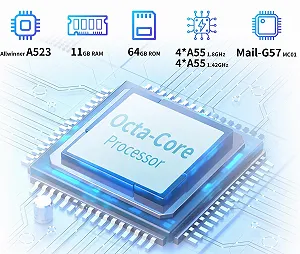 Планшет 10.1" AWOW UTBook (3+8)/64Gb 8 ядер Android 15 7000 mAh Синій synthetic.ua - Фото 1