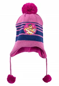 В'язана шапка Paw Patrol Дитяча зимова з помпоном - Фото 1