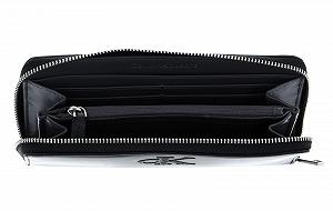 Гаманець Calvin Klein CKJ Sleek Zip Around Solid Black чорний synthetic.ua - Фото 1