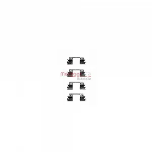 Комплект аксессуаров, тормозные колодки METZGER 109-1234 передний мост - Фото 1