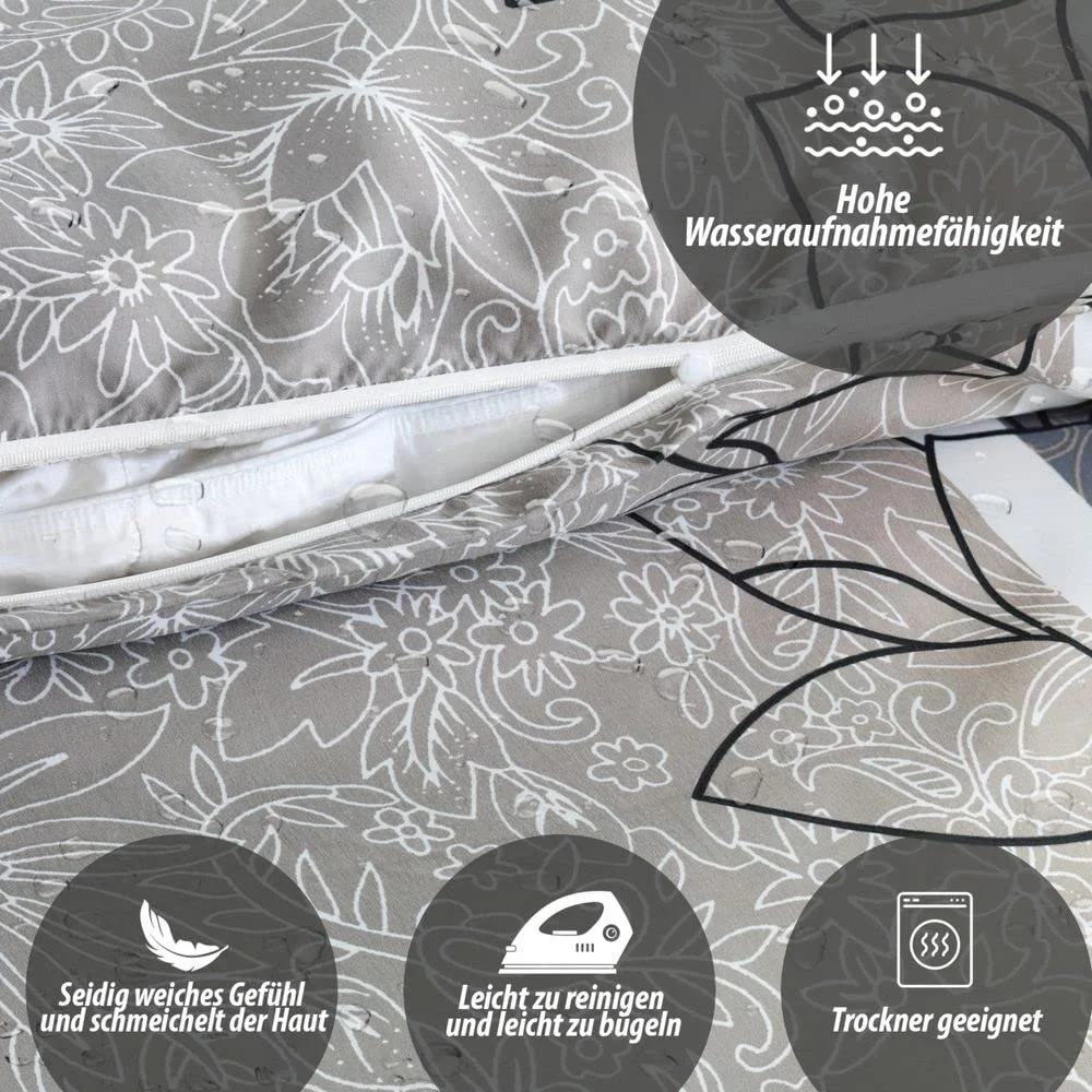 Комплект постільної білизни DreamHome AllSeason Design 22 4 предмети 135 x 200 см мікрофібра Oeko-Tex, фото №6