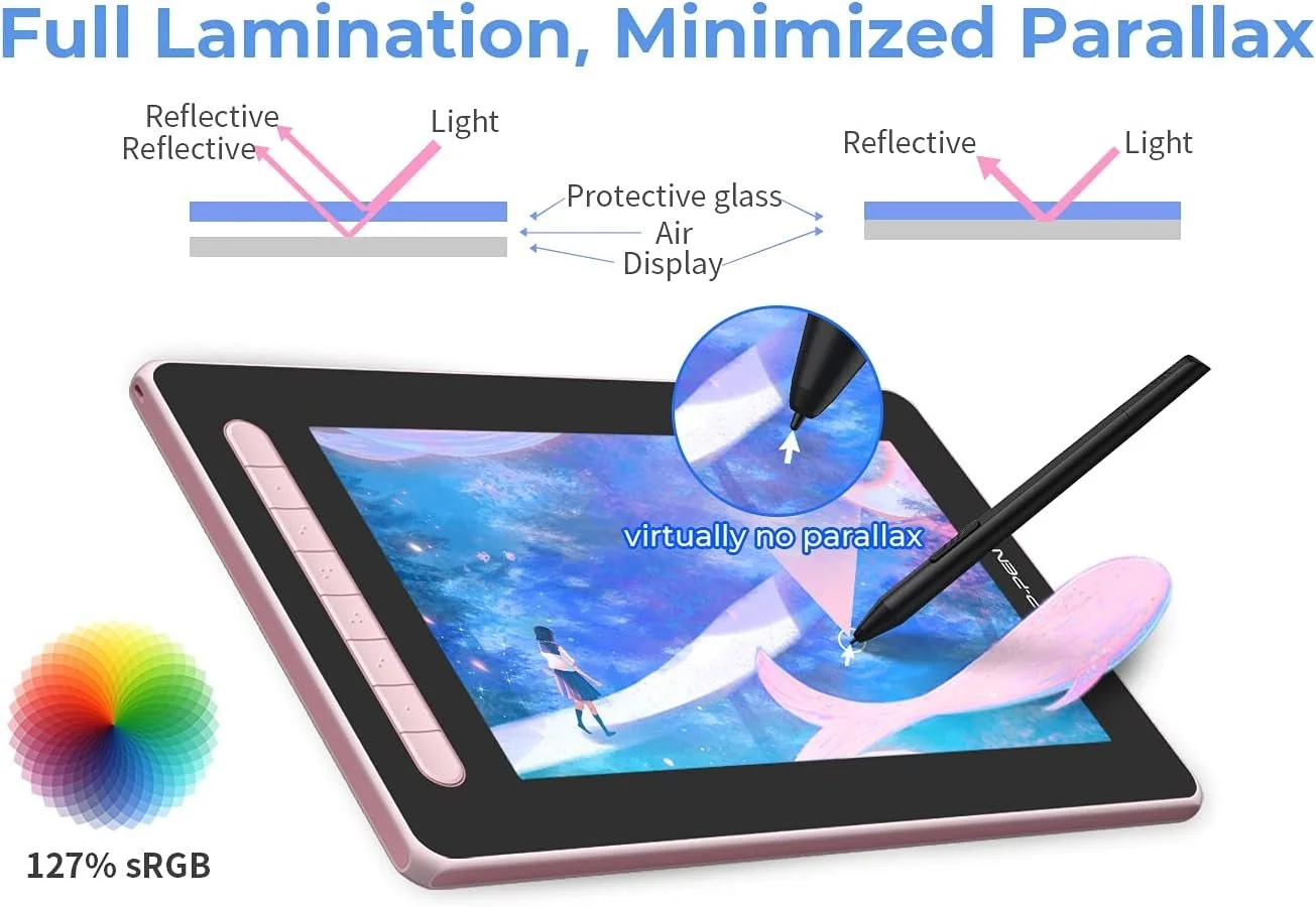 Графічний планшет 11.9'' XP-PEN Artist 12 2nd Gen Рожевий, фото №6