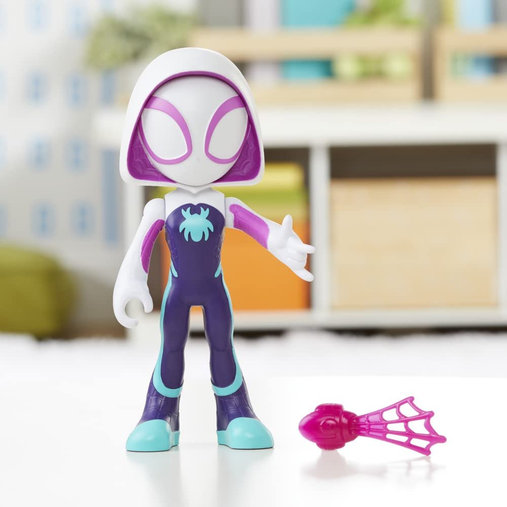 Фігурка Hasbro Marvel Spidey and His Fantastic Friends Supersized Ghost Spider, 22,5 см, різнокольоровий, фото №11