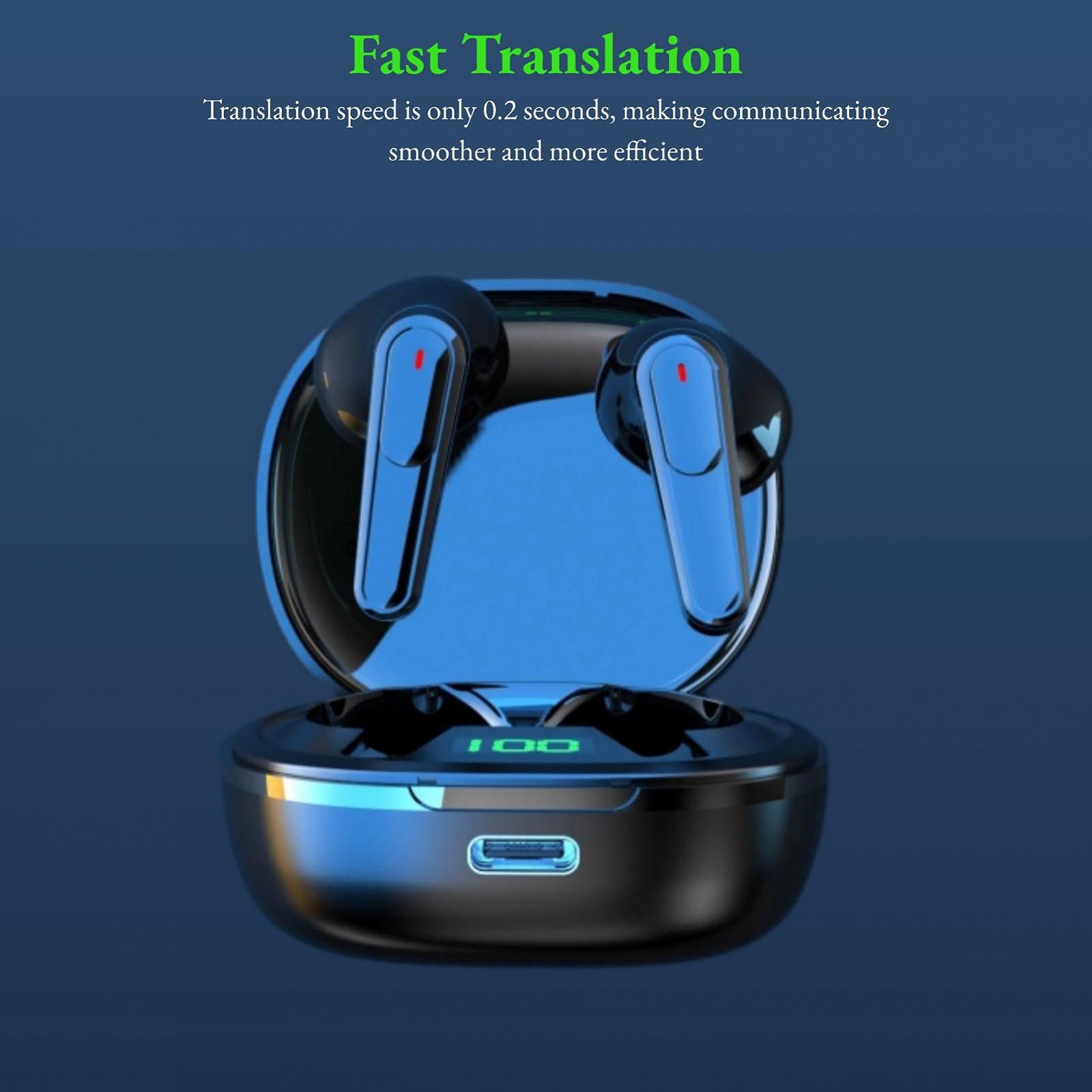 Навушники-перекладачі з підтримкою 144 мов і акцентів онлайн, Bluetooth 5.3, з додатком, підтримкою музики та дзвінків, для ділових зустрічей, фото №6